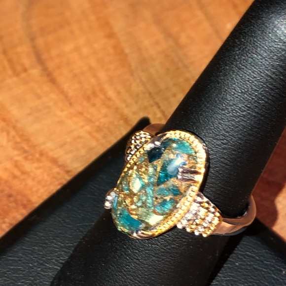 SOLD NWT Matrix Neon Apatite Route Ring - Picture 3 of 8